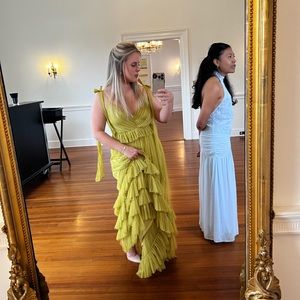Nasty Gal Maxi Tulle Long Dress Bridesmaid wedding